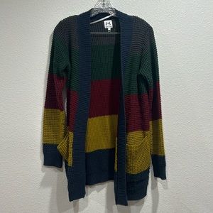 John + Jenn Knit Colorblock Cardigan SZ small